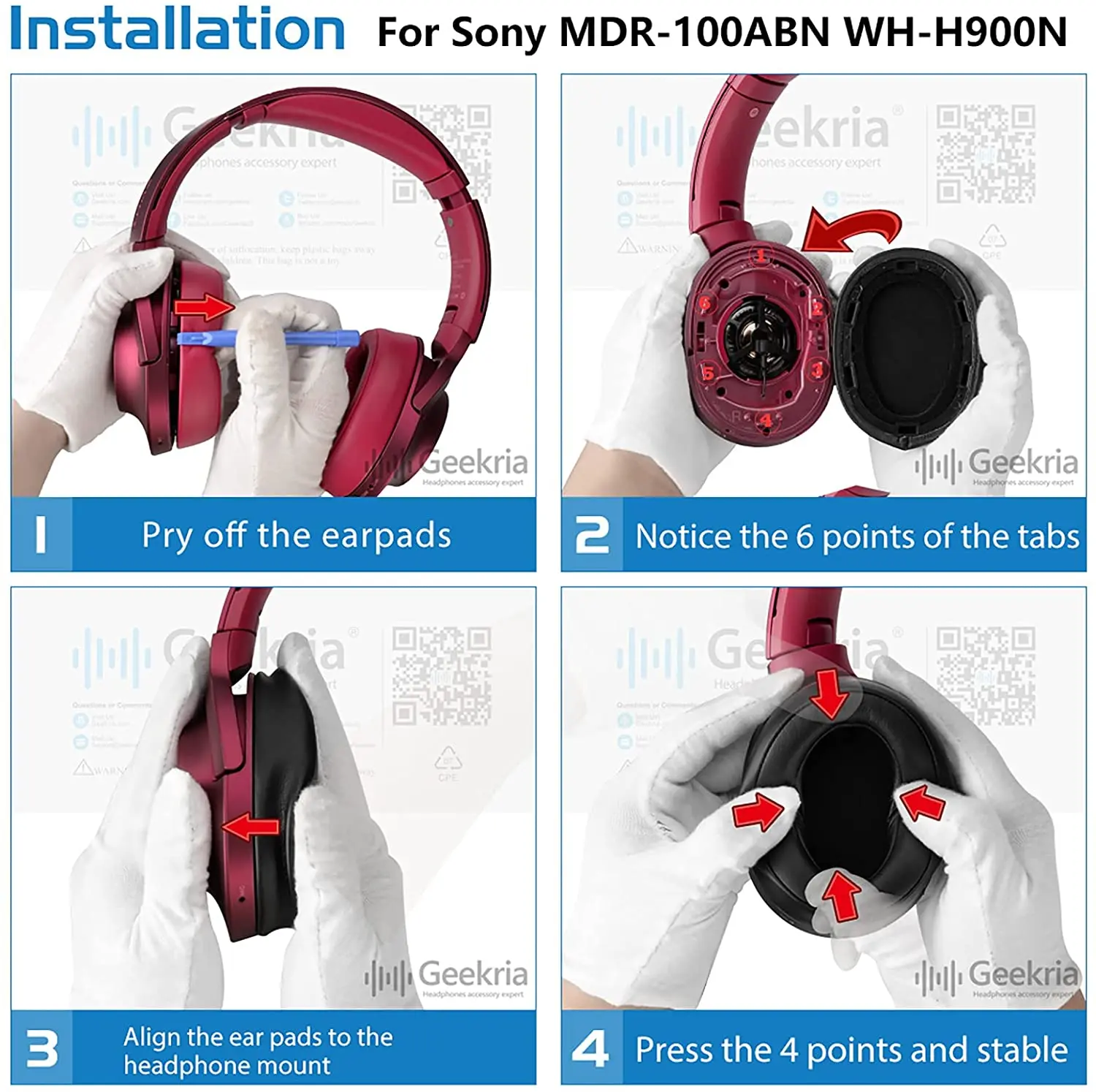 Sony MDR-100ABN WH-H900N 
