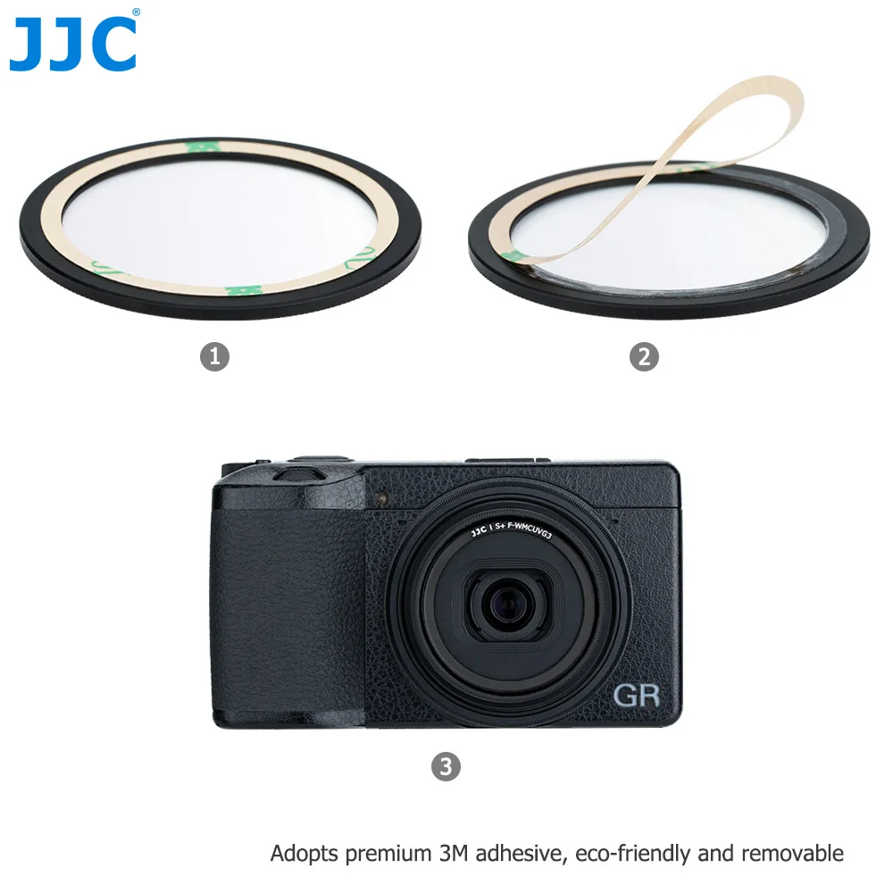 JJC UV Protective Filter for Ricoh GR IIIx GR IIIx HDF GR3X HDF GR III GR III HDF GR3 HDF GR II GR2 Ultraviolet Filter with Case 6