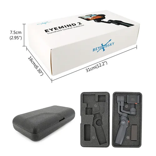 BEYONDSKY EYEMIND 2 ручной карданный стабилизатор смартфона VS Zhiyun Smooth 4/Q Модель для iPhone X 8Plus 8 7 Android Gopro камера - Цвет: Standard