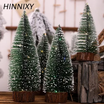 

Lanpulux Glowing Small Needle Tree LED Desktop Ornaments Warm/Colored Light Holiday Decor Accessories Christmas Tree Night Lamp