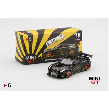 

MINI GT 1:64 LB Works Nissan GT-R R35 Type 1 Rear Wing Ver 1+2 RHD Diecast Model Car