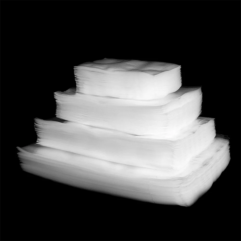 

100Pcs Strong Vacuum Clips Wrap Seal Embossed Sealer Food Bags Storage Textured Pouches For Storage Freezing Food Vacuum Bags