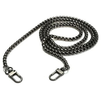 

120cm Handbag Metal Chains For Bag DIY Purse Chain With Buckles Shoulder Bags Straps Handbag Handles Bag Parts Accessories
