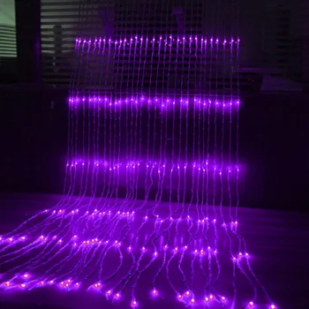 

Waterfall Curtain Icicle 3x2M/3x3M/6x3M EU Plug LED String Light Christmas Wedding Party Background garden Decoration lights