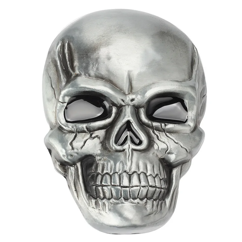 MYMC Skull Skeleton Belt Buckle DIY Waistband Accessories Western Cowboy Style Smooth Belt Metal Buckle Only Punk Rock Style