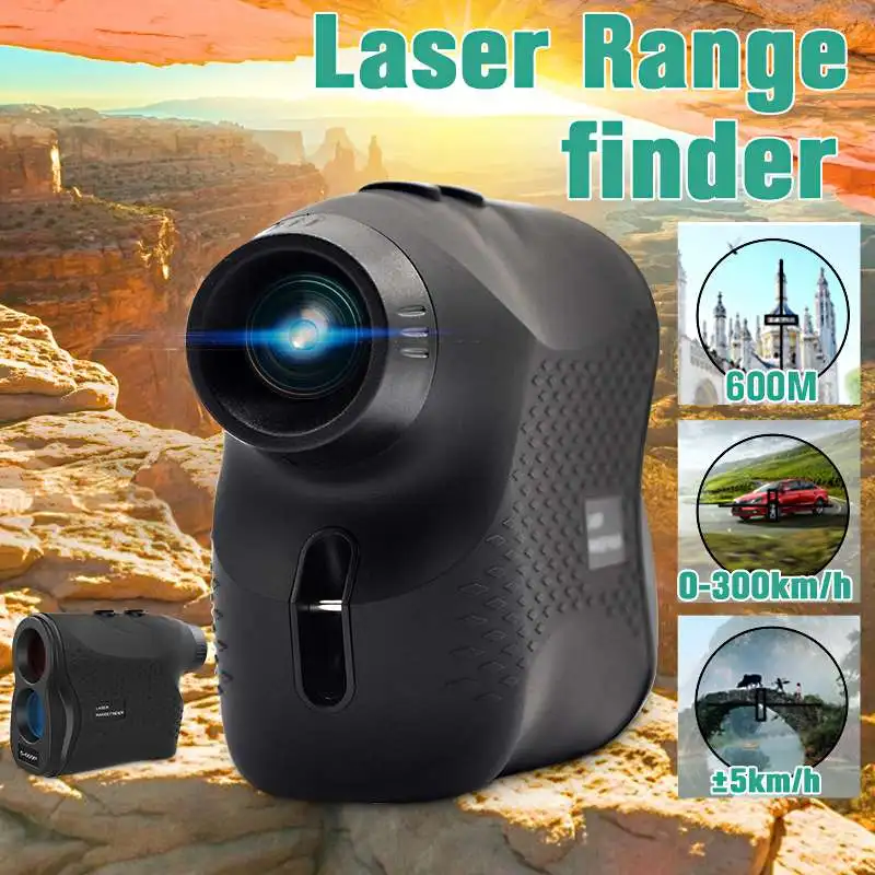 

600m 6X Laser Rangefinders Sport Hunting Rangefinder Golf Range Finder Waterproof Digital Handheld Distance Meter Telescope
