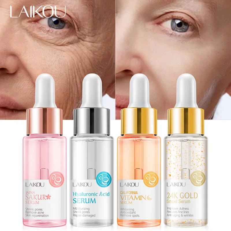 

Serum Japan Sakura Essence Anti-Aging Hyaluronic Acid Pure 24K Gold Whitening Vitamin C The Ordinary Skin Care Face Serum