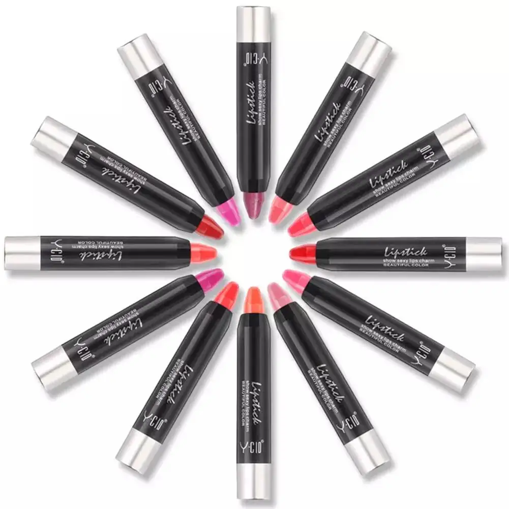 Lápiz labial de larga duración, rotativo, Vintage, crema de labios, cosmético| - AliExpress