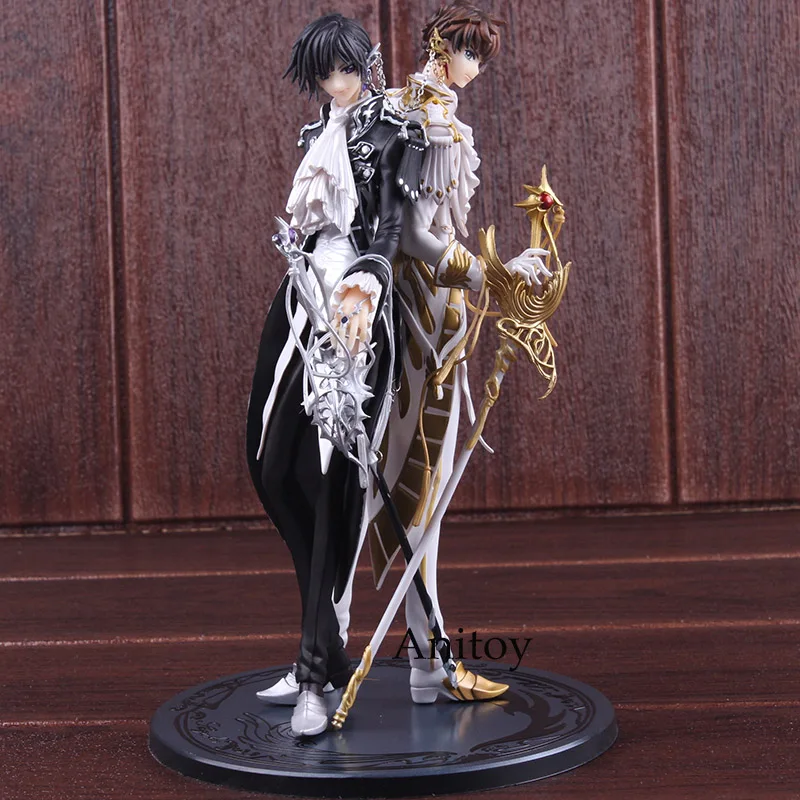 Зажим работает в коде Geass Lelouch& Suzaku Lelouch Lamperouge Suzaku Kururugi ПВХ код Geass фигурка Коллекционная модель игрушки