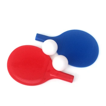 

Table Tennis Racket Set With 2 Balls Fitness Entertainment Home Kids Toys Family Activity Training Lightweight Students Plastic