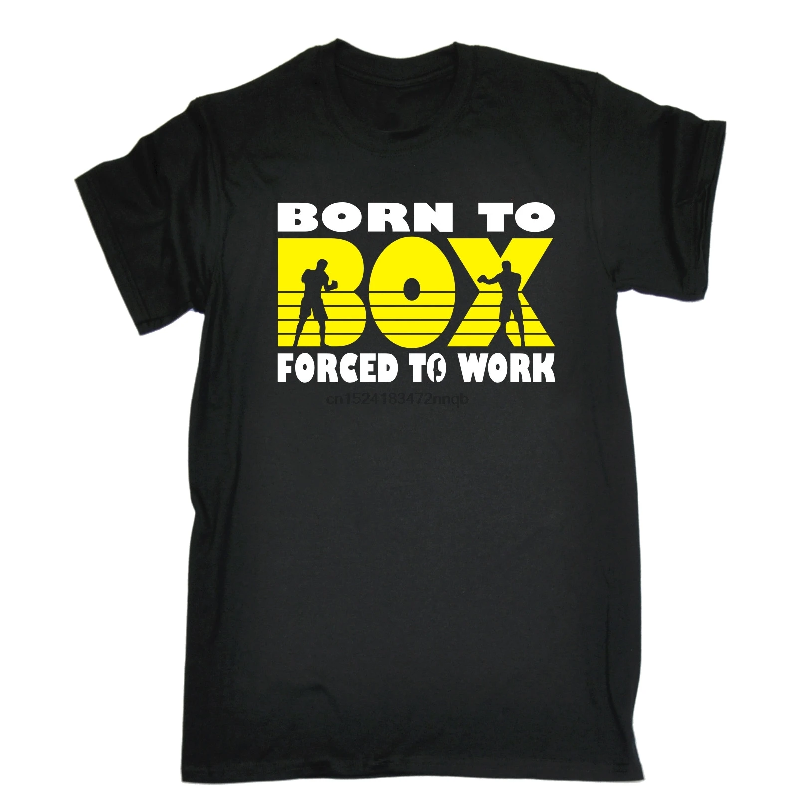 LEQEMAO BORN TO BOX принудительная работа футболка боксерские перчатки Boxinger забавный