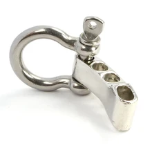 50 шт. Нержавеющая сталь Регулируемая u-образная и o-образная Якорная Скоба для спорта на открытом воздухе веревка для выживания Паракорд Браслет Пряжка аксессуар