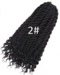 Aisi Hair Faux locs CURLY, вязанные крючком косички, Омбре, плетеные волосы, объемные, вязанные волосы, синтетические волосы для женщин и девушек - Цвет: #2