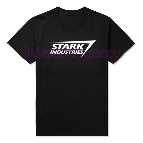 2019 Новая Модная хлопковая Футболка с принтом и коротким рукавом Stark Industries