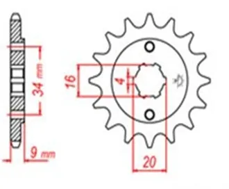 520-13T Front Sprocket For Yamaha ATV YFS 200 YFS200 Blaster 200