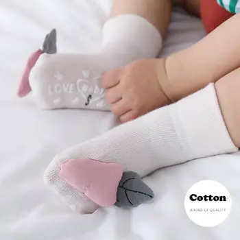 

1Pair Fashion Animal Newborn Baby Floor Socks Toddler Kids Non-slip Cotton Floor Socks With Rubber Soles Soft Warm Slipper Socks
