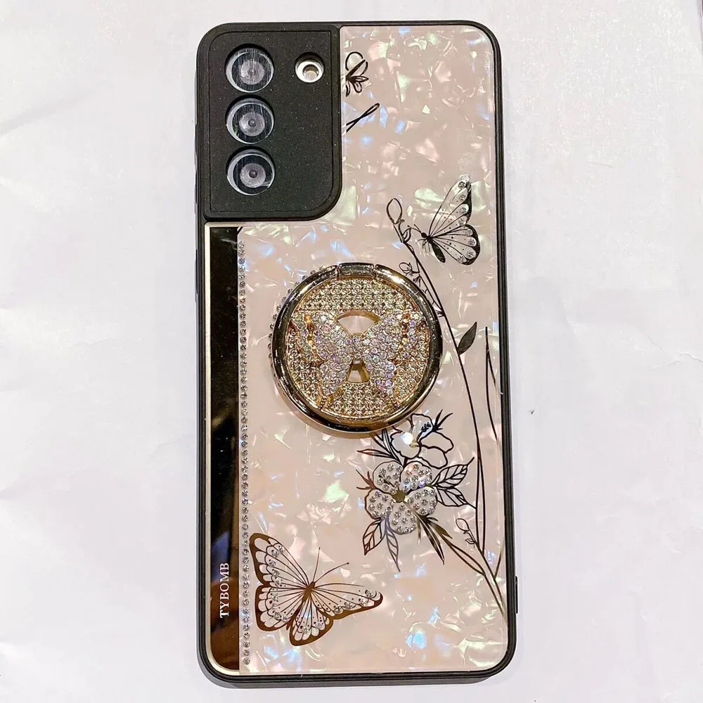 Luxury Rhinestone Fashion 3D butterfly Phone Case For Samsung Galaxy S22 S21 S20 Plus Fe 5G Note 20 Ultra A42 A52 A72 Cover phone pouch for running Cases & Covers