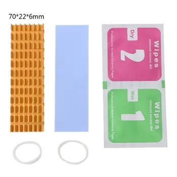 

Heatsink Heat Dissipation Aluminum Radiator M.2 NGFF Cooling Heat Sink Heat Thermal Pads for M.2 NGFF 2280 PCI-E NVME SSD