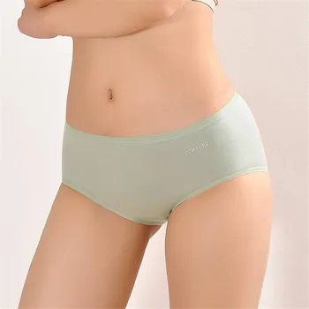

6pcs NEW Comfort Women 100% Mulberry Silk Crotch Panty Mid-waist Cotton Antibacterial Brief Underwears M L XL Free Shipping