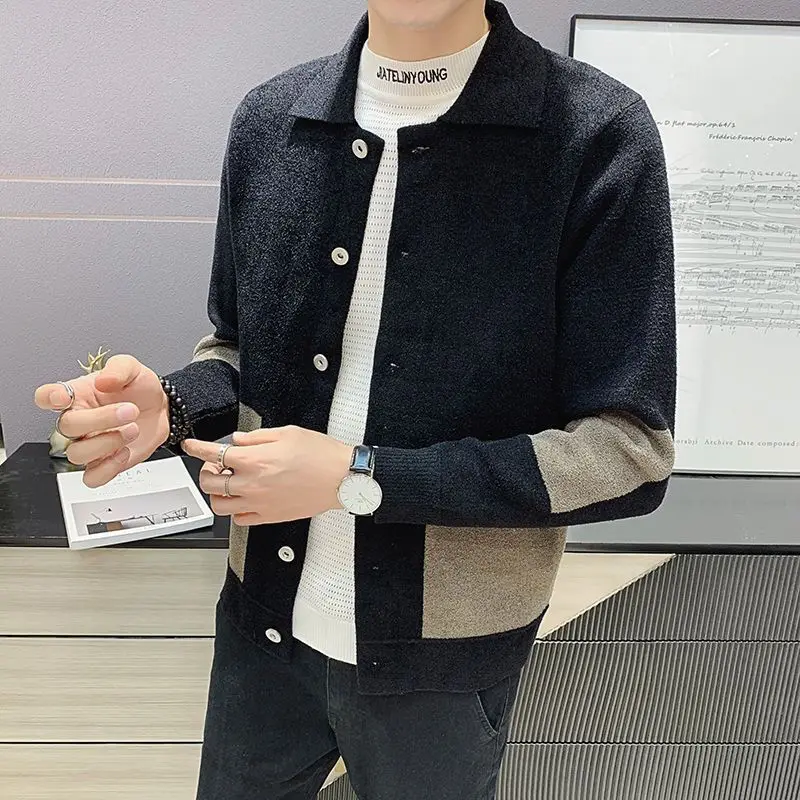 

Autumn / winter 2020 knitted cardigan men's leisure casual sweater coat for men