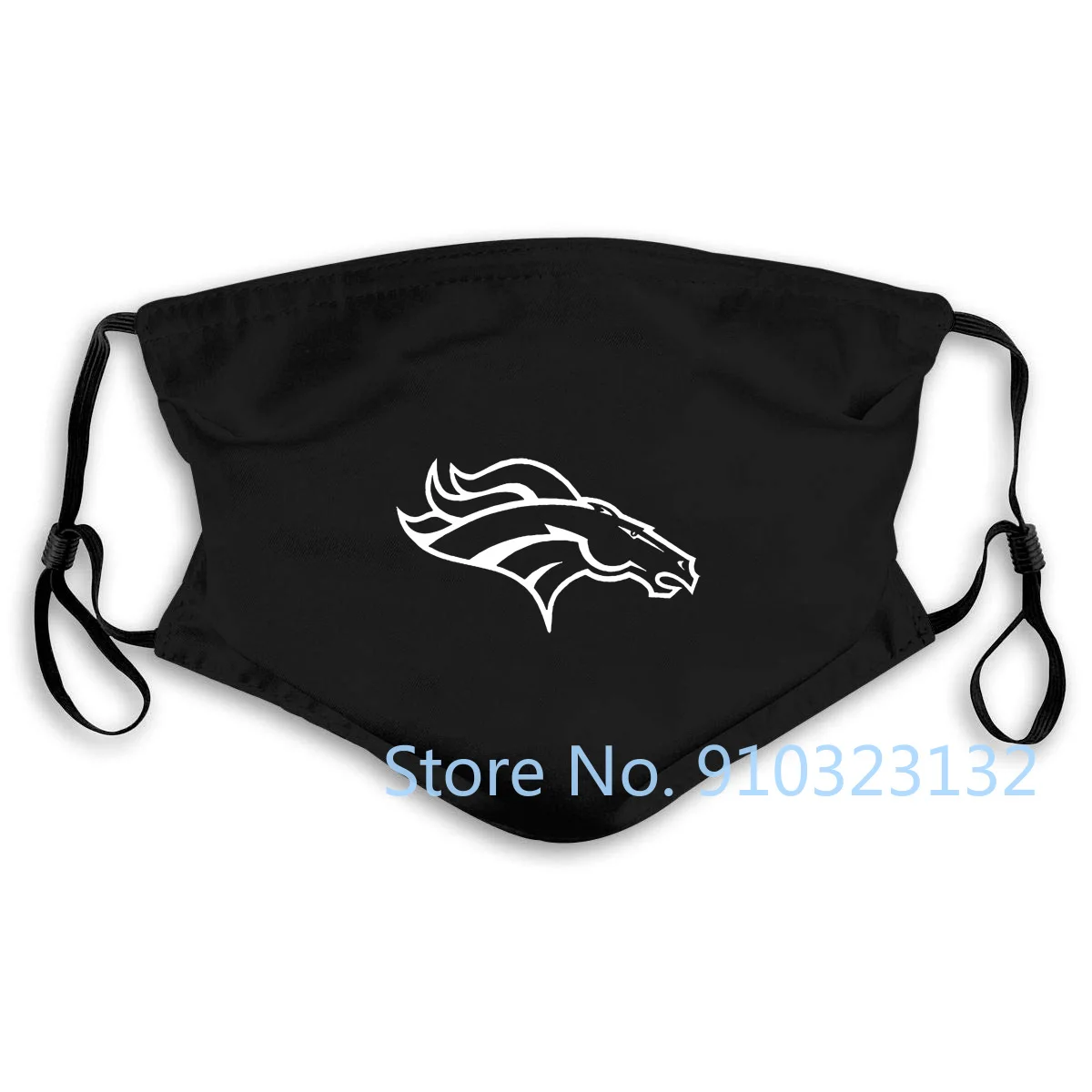 Черная классическая маска с логотипом Broncos стиль Денвер футбол Бронко все