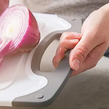 

3 Pieces Set Cutting Board Juicegrooves With Easy-grip Handles Cutting Board Antibacterial Anti-mildew Chopping Board Freeship