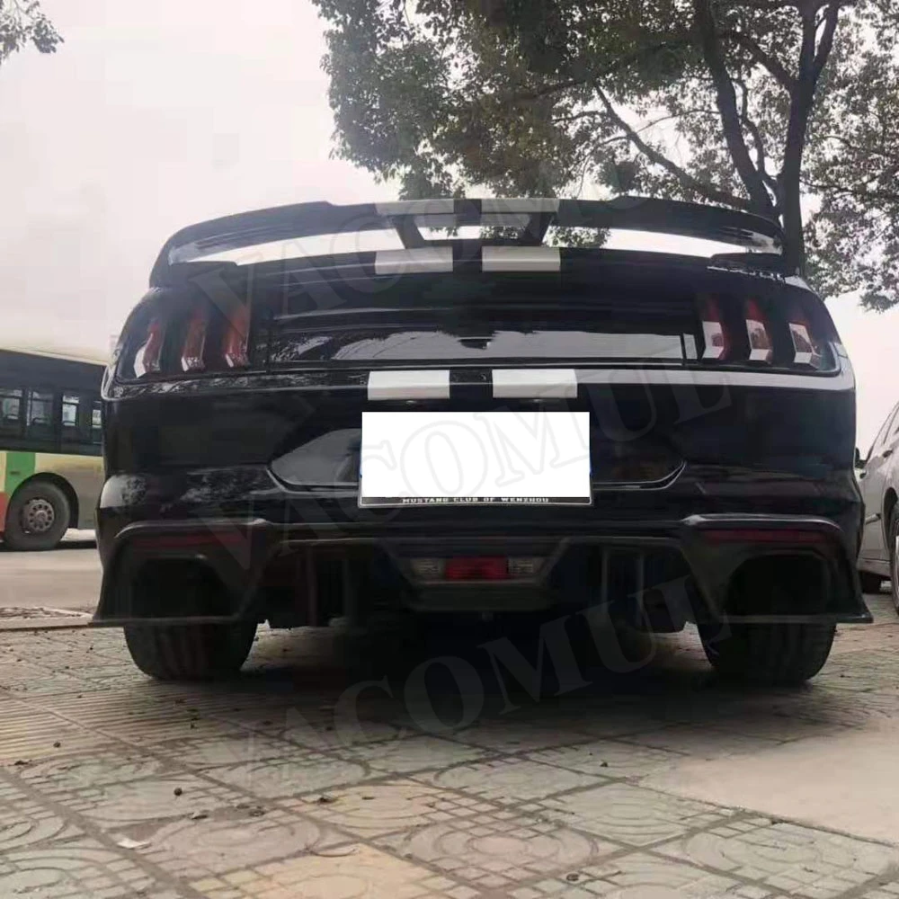 Задний спойлер из углеродного волокна для Ford Mustang Coupe 2015 2019 задний бампер 4
