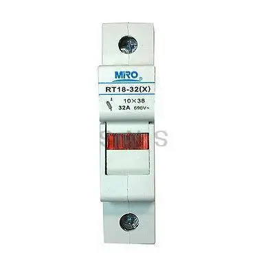 

Miro RT18-32(X) cylindrical fuse holders 10*38 32Amp 690VAC