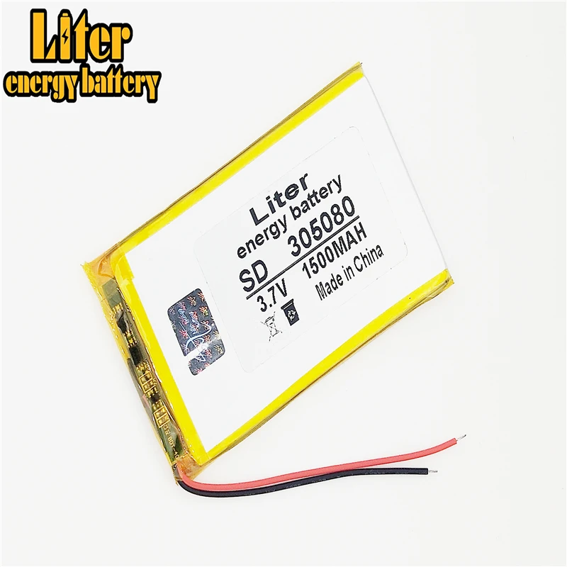 3 7 V 1500mAH 305080 PLIB (полимерный литий-ионный/литий-ионный аккумулятор) для умных часов