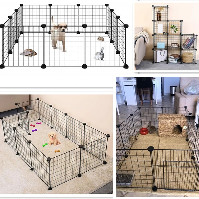 Parc enclos pour chiens grillage cage clôture intérieur et