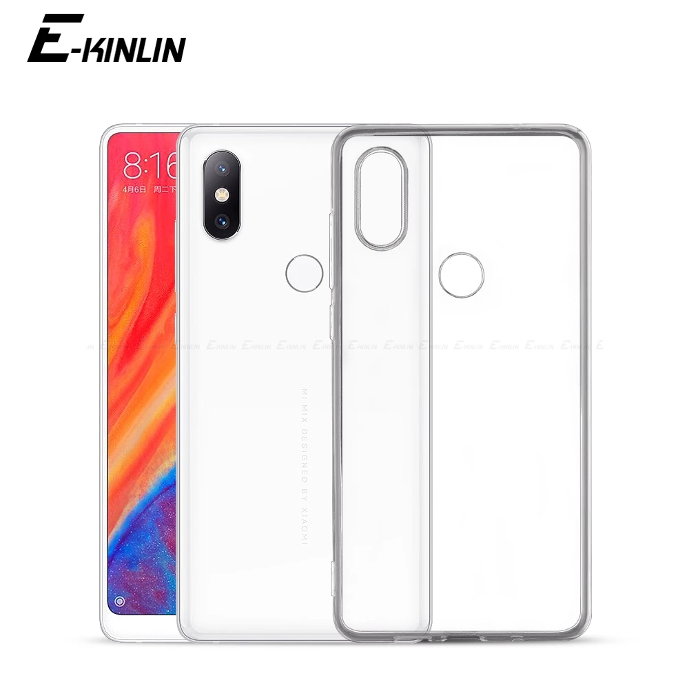 Прозрачный Ультратонкий Мягкий силиконовый чехол-накладка для Xiaomi Mi Play Mix Max Note 2 2S