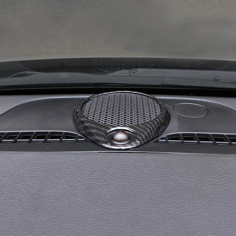 Углеродное волокно Передняя Дэш центр Динамик Ring Frame Cover N/A отделка для Jeep Grand Cherokee аксессуары