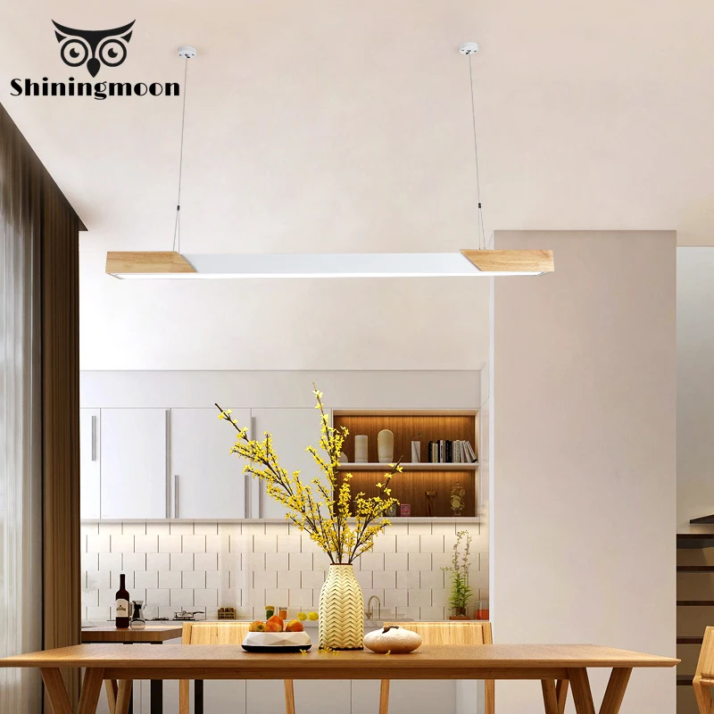

Modern Solid Wood Bar Pendant Lights Japanese Style Restaurant Kitchen Pendant Lamp Bar Cafe Decoration Hanging Lamp Luminaria