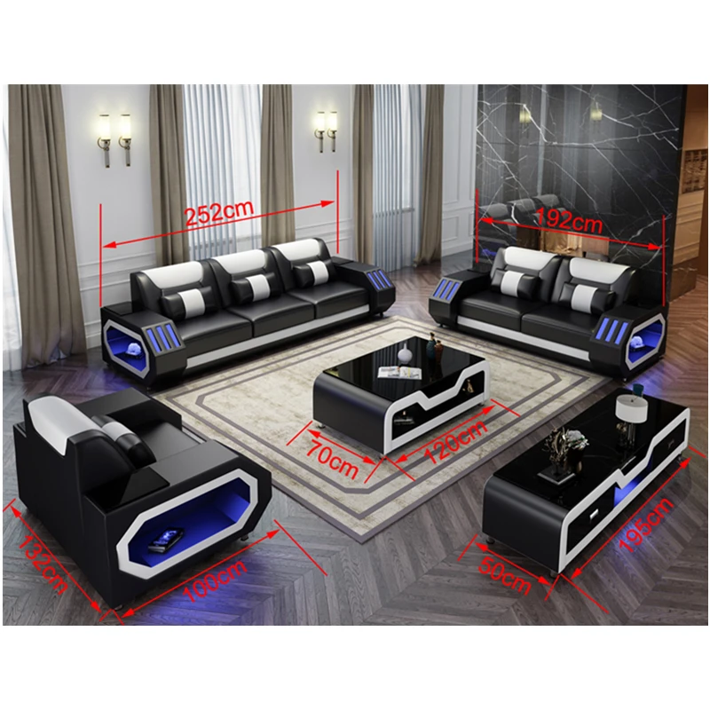 En venta nuevo modelo de sofá de cuero muebles de sala de estar|Sets para  la sala de estar| - AliExpress