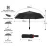 Parapluie pliant automatique pour femmes et hommes, voiture de luxe, renforcé, grand, coupe-vent ► Photo 2/6