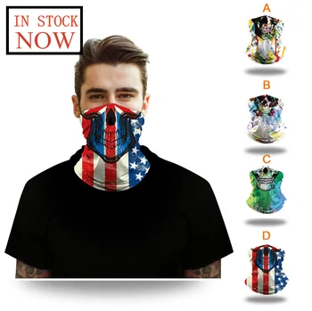 

3d Printing Multi-functional Magic Scarf Mask For Men And Women Beach Wind Mascarilla Reutilizable Washable Reusable Mouth Mask