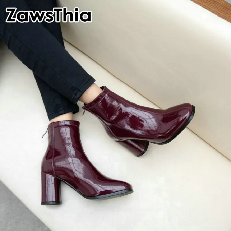 ZawsThia/Роскошная брендовая дизайнерская женская обувь из лакированной
