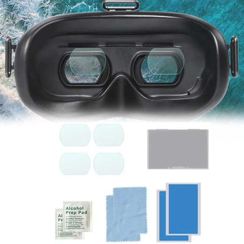 Película protectora de lentes para DJI FPV, accesorios de protección de pantalla, cristal templado antiarañazos, 1/2 pares