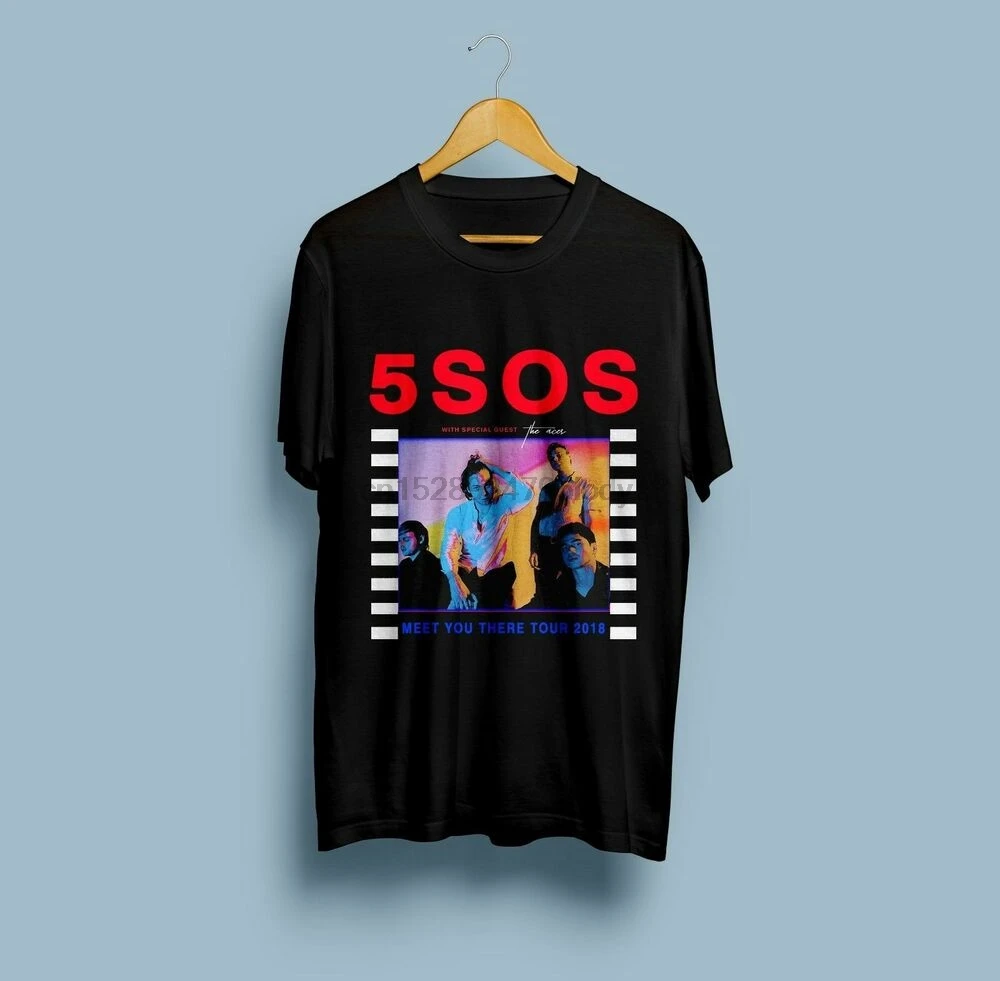

New Seconds Of Summer 5SOS Meet You There Tour Dates 2018 T Shirt S-5XL