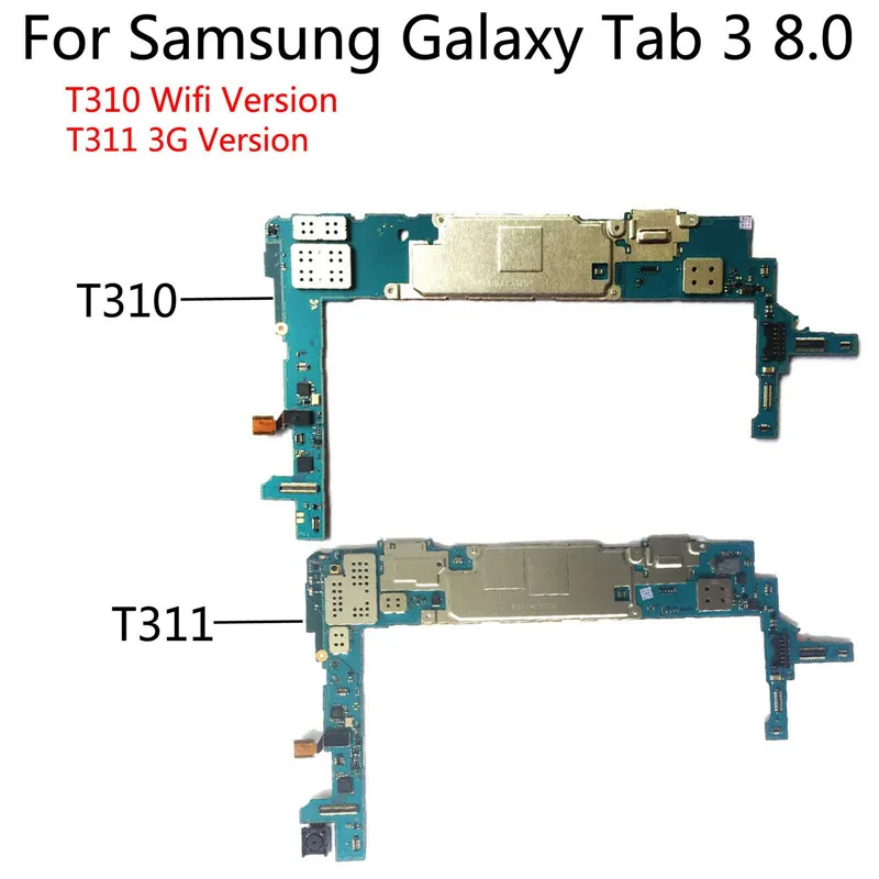 Протестированная Полная работа разблокированная материнская плата для samsung Tab 3 8,0 T310 T311 3g+ материнская плата с WIFI телефонная схема электронная панель Flex