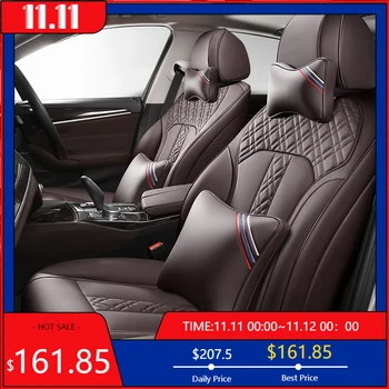 

kokololee Custom Leather car seat cover For Ford Fiesta Mondeo Fusion Focus Escort S-MAX Edge Kuga Taurus Automobiles Seat Cover