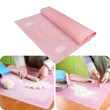 

Thicken Silicone Kneading Dough Mat Scale Non-Stick Kitchen Baking Tool Cake Board Large Soft High Temperature Rolling Dough Pad
