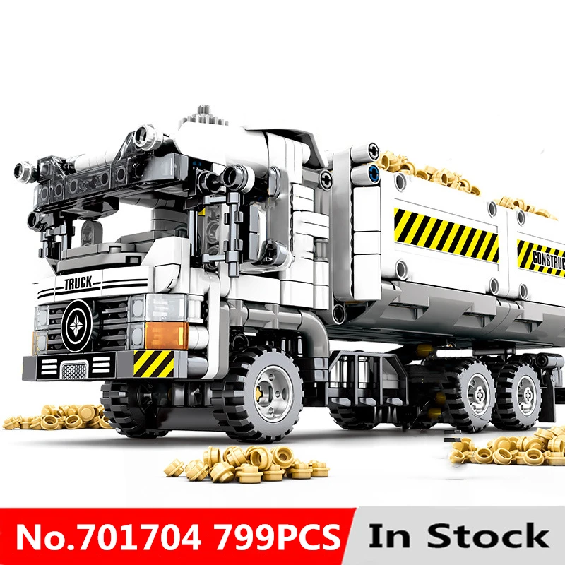 

799pcs Truck Model LegoINGlys Technic Building Blocks Bricks Kit Model Diy Educaitonal Toys For Children
