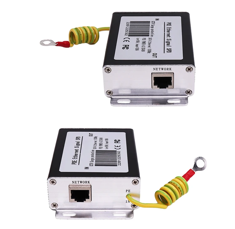 100 м POE Ethernet сетевой стабилизатор напряжения молниеотвод Сеть RJ45 POE IP Камера Протектор