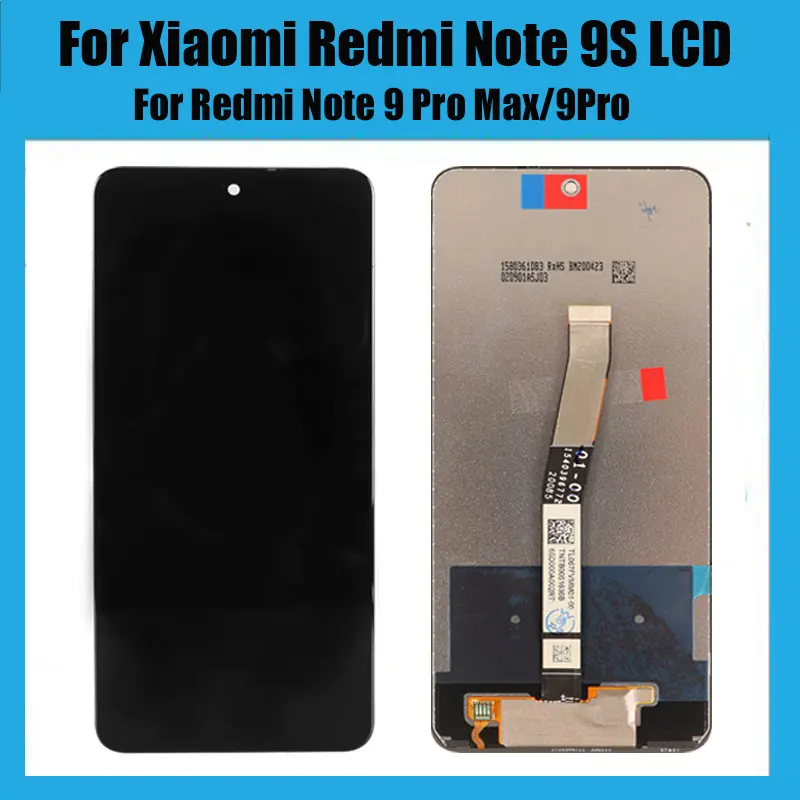 For Xiaomi Redmi Note 9S LCD Display Screen+Touch Screen Digitizer With Frame For Redmi Note 9 Pro Max/9Pro|Mobile Phone LCD Screens| - AliExpress