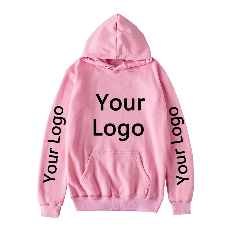 Puro Algodão Hoodie com Texto e Logotipo,