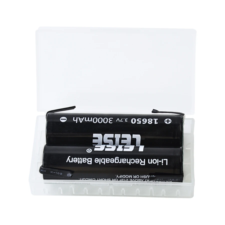 Новая Leise 18650 3000mah 3,7 V Плоская верхняя литий-ионная литиевая Оригинальная Аккумуляторная батарея с сварочным никелевым листом для банка питания