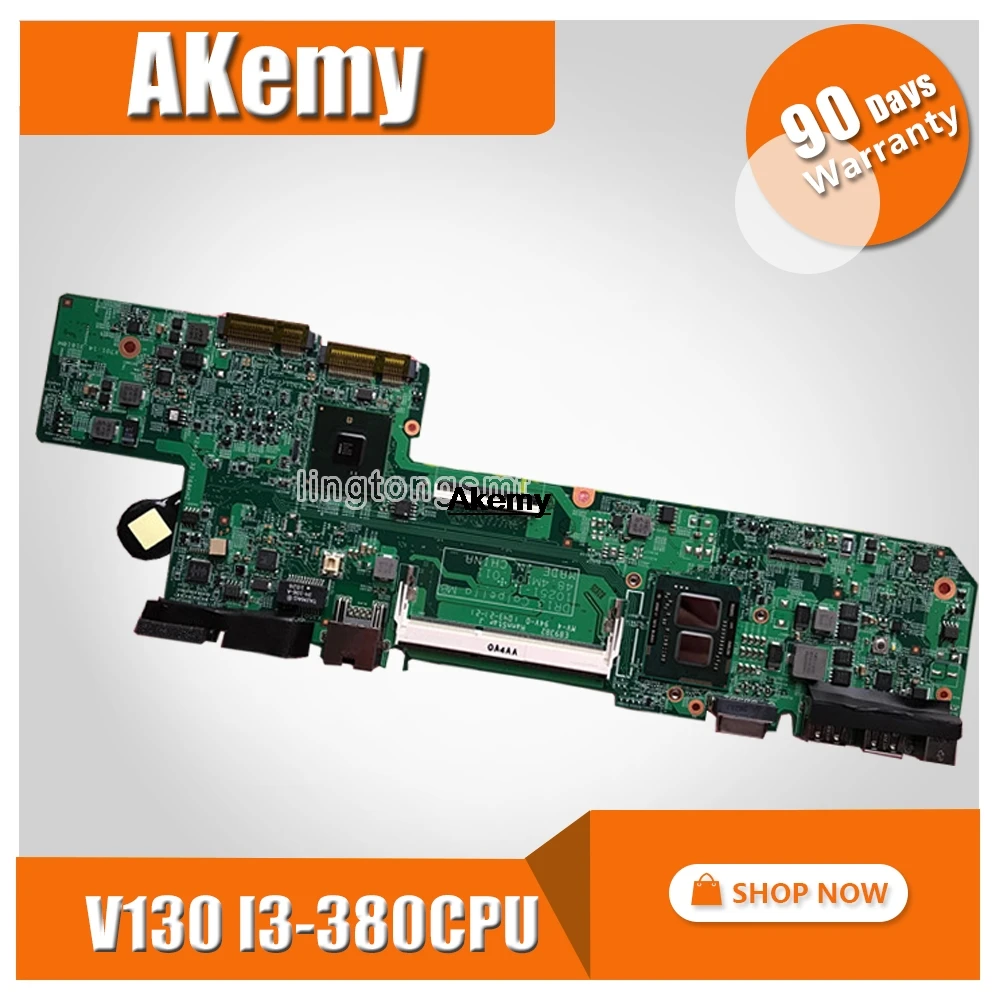 Akemy 0G5V9X CN-0G5V9X 10251-1 для DELL VOSTRO V130 серии Материнская плата для ноутбука i3-380 ЦП