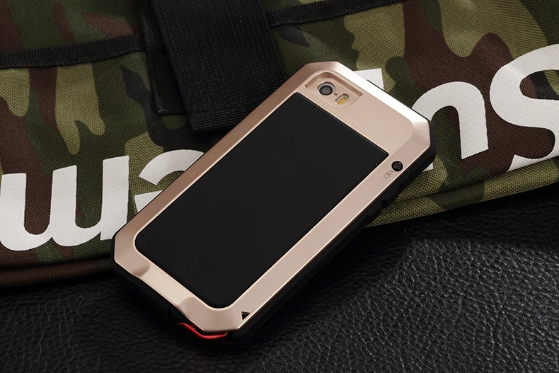 Роскошный противоударный защитный чехол для телефона Doom s для iPhone X, XR, XS, Max, 8, 7, 6, 6s Plus, 5, 5S, 5C, SE, чехол, стеклянная пленка, водонепроницаемая металлическая пленка