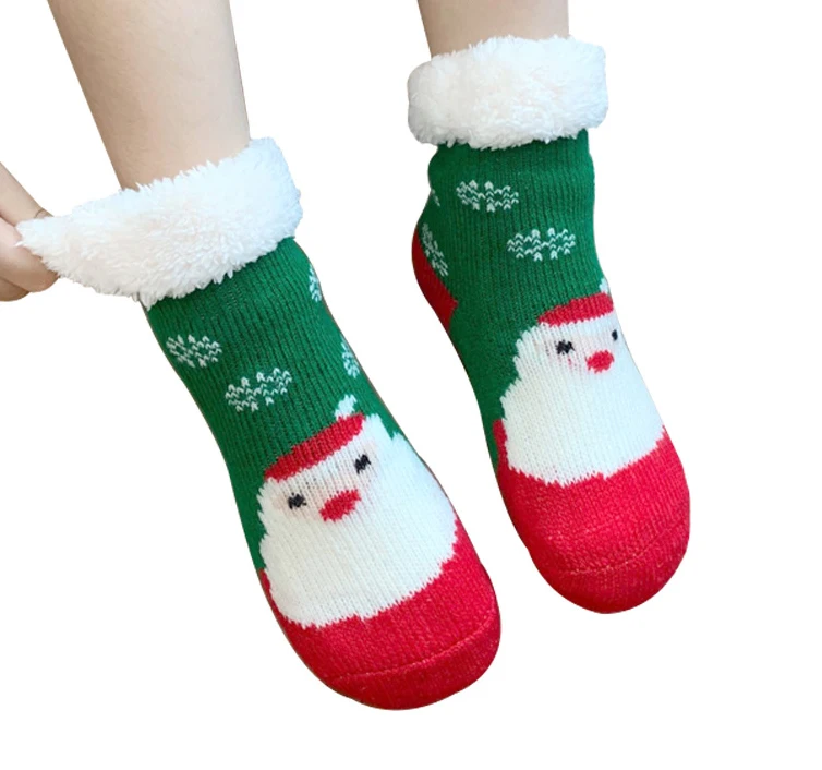 

Girls Child Winter Socks Fuzzy -30 Degrees Wool for Kids Thicken Socks Floor Warm Heated Socks Newborn Christmas Fitness